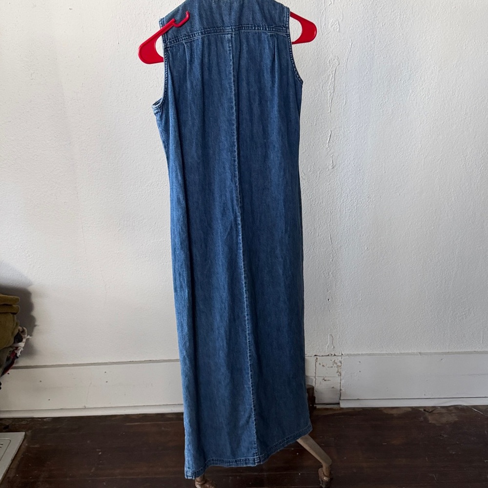 Vintage 90 Lauren Ralph Lauren Denim Dress Size P/P - Picture 4 of 4